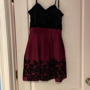 Burgundy dress